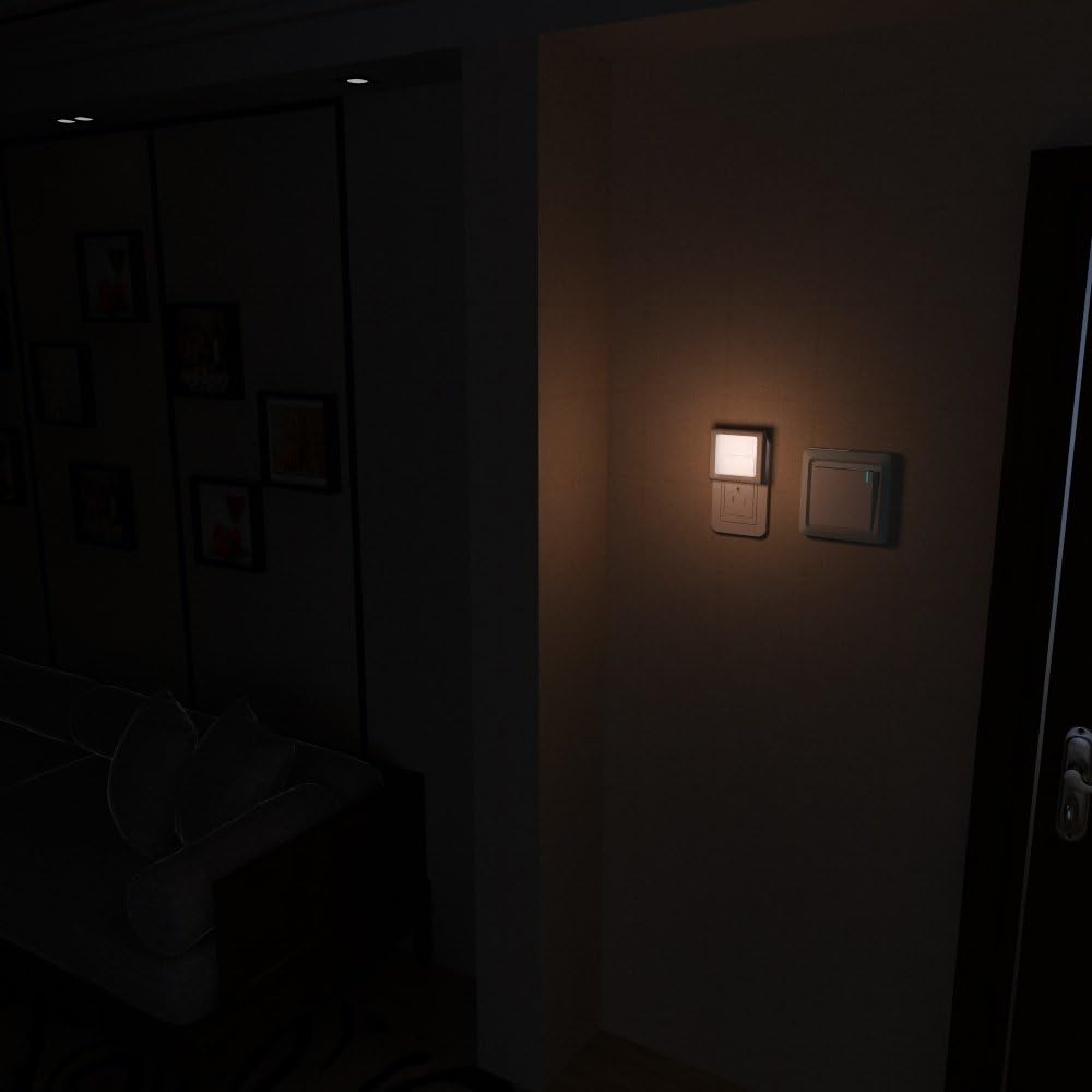 MAZ-TEK Dimmable Nightlight with Auto Sensor – Sleep-Friendly Lighting for Bedroom and Bathroom