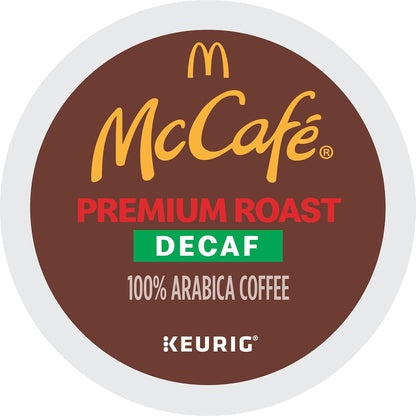 McCafe Decaf Keurig Single Serve Pods – Cozy Holiday Gift for Mom Who Loves Evening Coffee, 32 Count Medium Roast