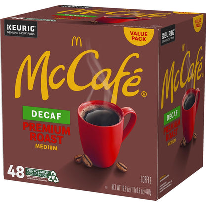 McCafe Decaf Keurig Single Serve Pods – Cozy Holiday Gift for Mom Who Loves Evening Coffee, 32 Count Medium Roast