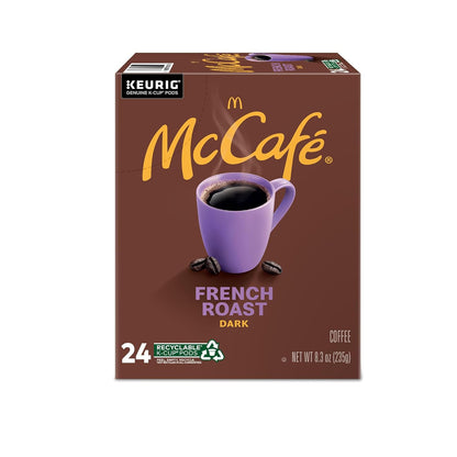 McCafe French Roast K-Cup Pods Holiday Gift for Coffee Lover, Bulk Dark Roast Coffee for Family Stocking Stuffer