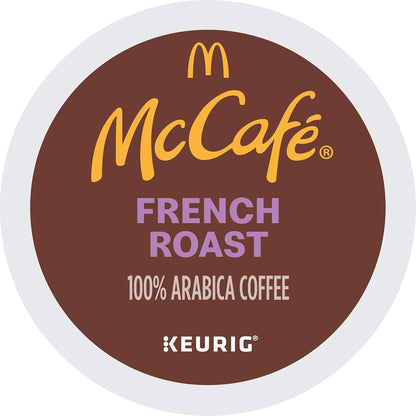McCafe French Roast K-Cup Pods Holiday Gift for Coffee Lover, Bulk Dark Roast Coffee for Family Stocking Stuffer