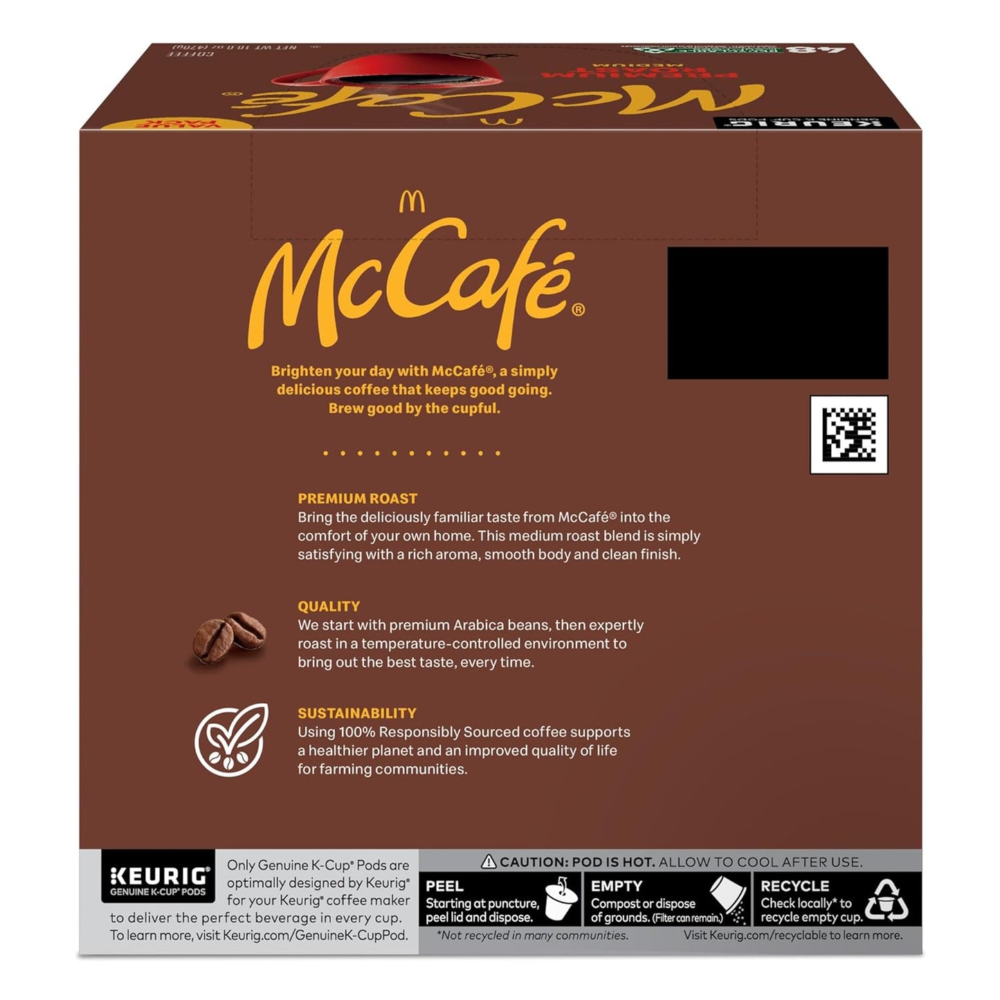 McCafé Premium Roast Coffee Pods – Bitterness-Free Daily Brew, 48 Count Keurig Compatible K-Cups for Balanced Lifestyle