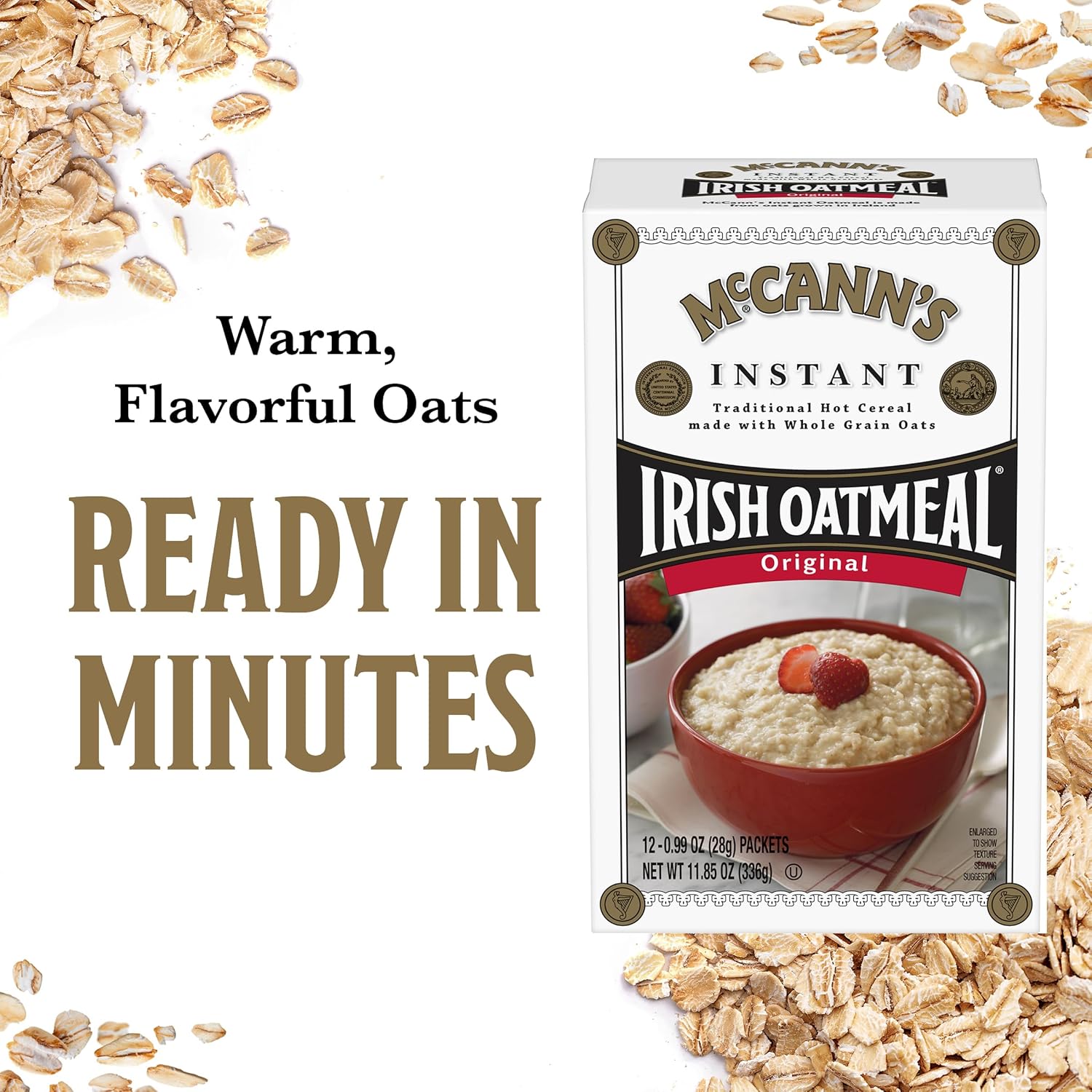 McCann's Instant Irish Oatmeal — Weight-Conscious Morning Meal, 100 Calorie Single-Serve Packs