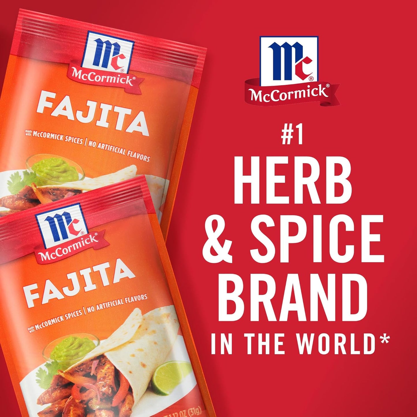 McCormick Fajita Seasoning Mix – Parent Approved Stovetop Dinner Packet for Kid Friendly Tex-Mex Meals