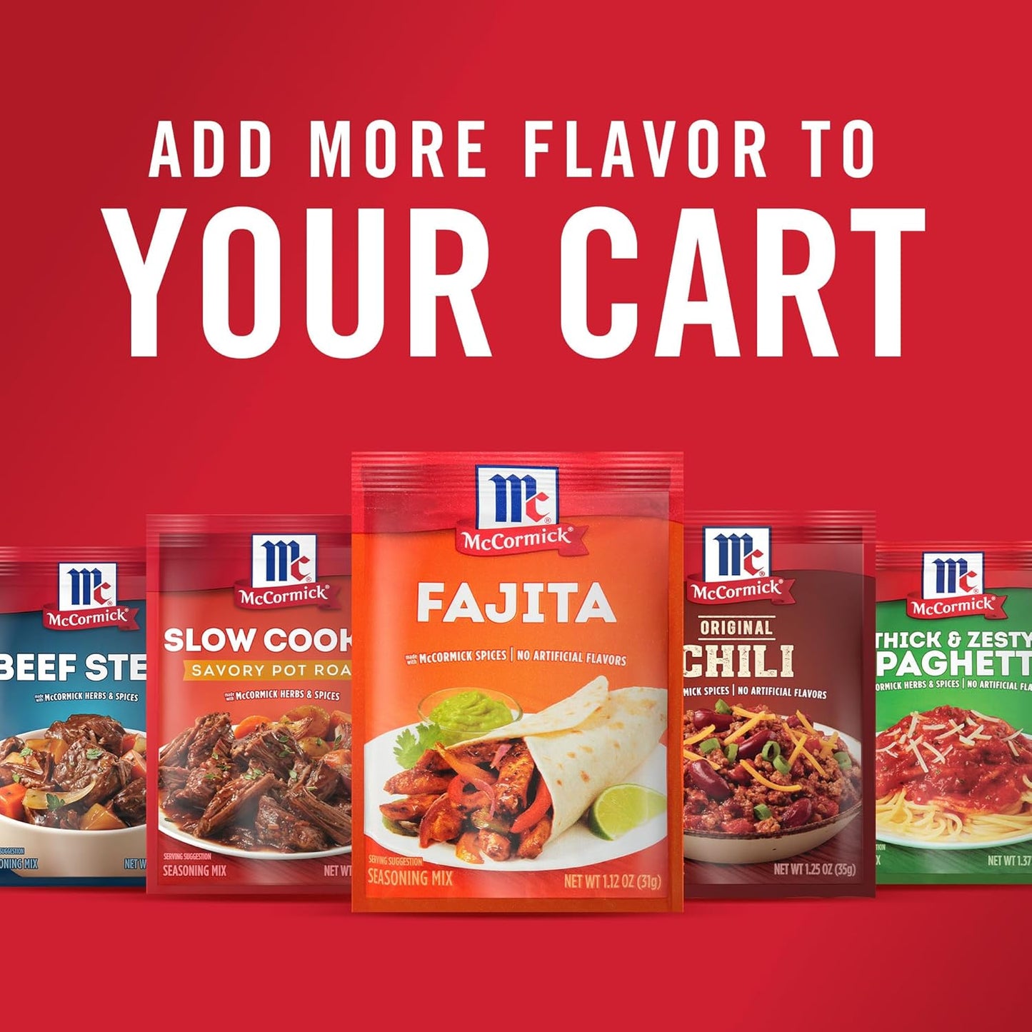 McCormick Fajita Seasoning Mix – Parent Approved Stovetop Dinner Packet for Kid Friendly Tex-Mex Meals