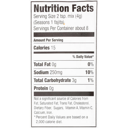 McCormick Fajita Seasoning Mix – Parent Approved Stovetop Dinner Packet for Kid Friendly Tex-Mex Meals