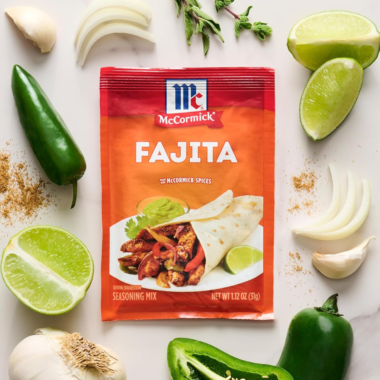 McCormick Fajita Seasoning Mix – Parent Approved Stovetop Dinner Packet for Kid Friendly Tex-Mex Meals