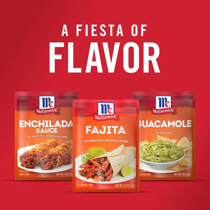 McCormick Fajita Seasoning Mix – Parent Approved Stovetop Dinner Packet for Kid Friendly Tex-Mex Meals