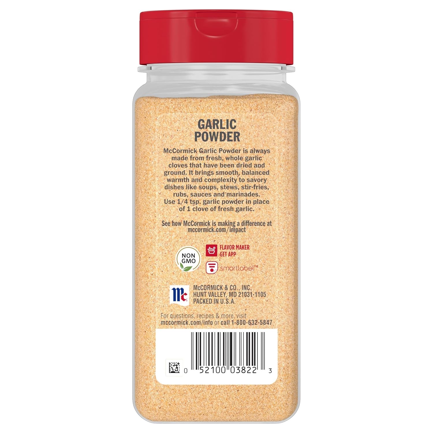McCormick Garlic Powder – Bulk Size for Efficient Batch Cooking and Rubs, 8.75 oz