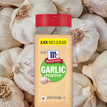 McCormick Garlic Powder – Bulk Size for Efficient Batch Cooking and Rubs, 8.75 oz