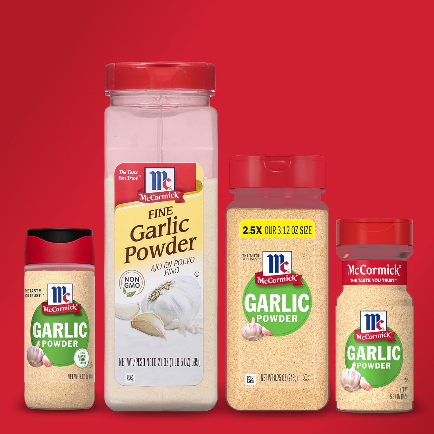 McCormick Garlic Powder – Bulk Size for Efficient Batch Cooking and Rubs, 8.75 oz