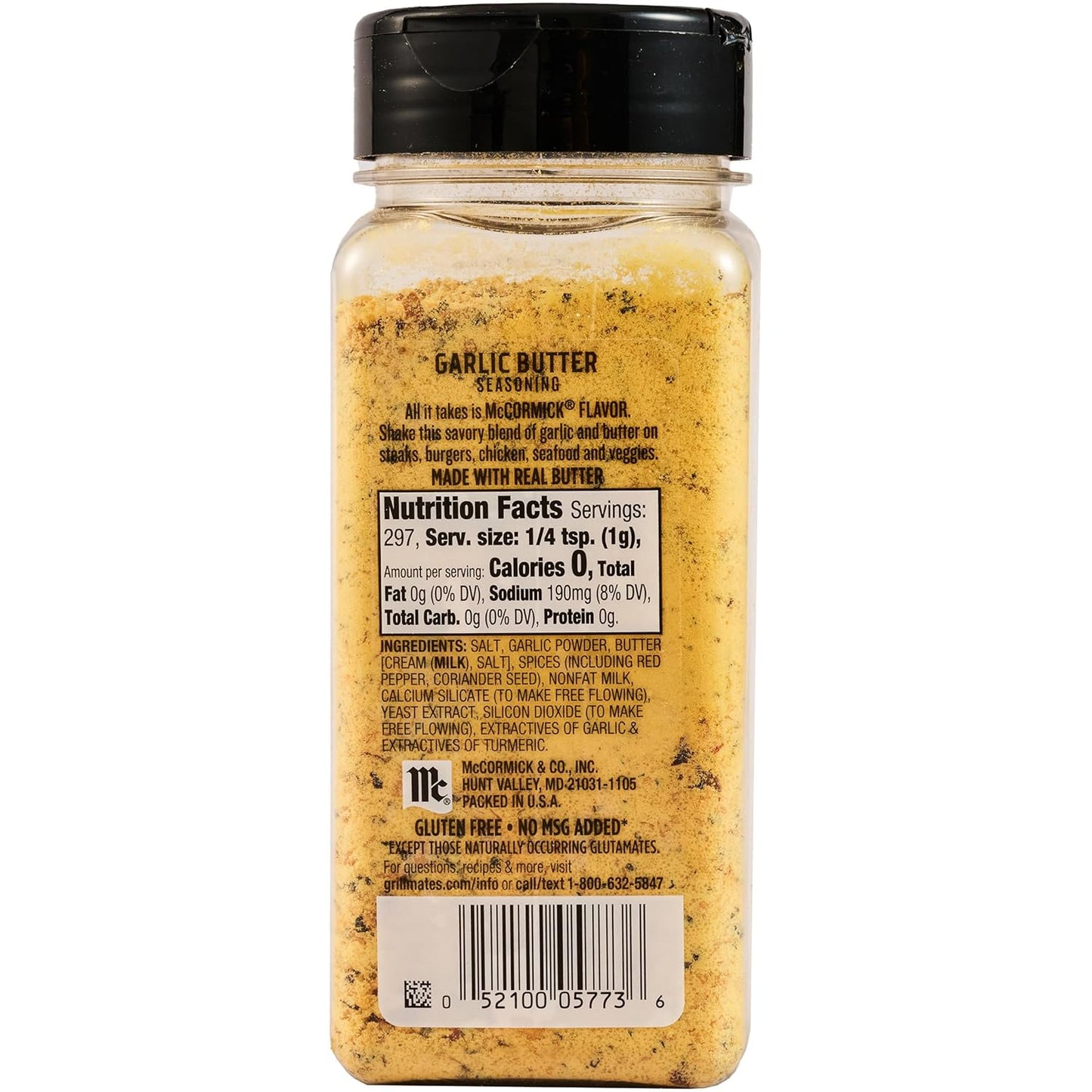 McCormick Grill Mates Garlic Butter Seasoning Housewarming Gift for Grilling Lovers and Home Cooks