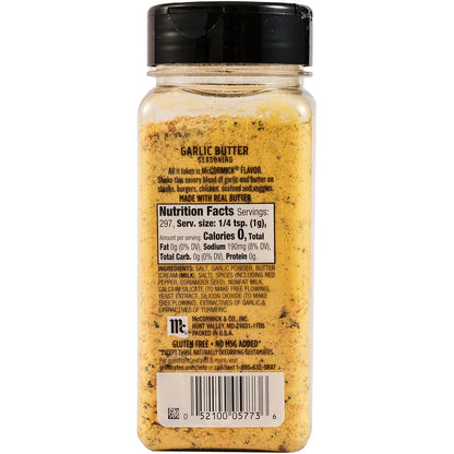 McCormick Grill Mates Garlic Butter Seasoning Housewarming Gift for Grilling Lovers and Home Cooks
