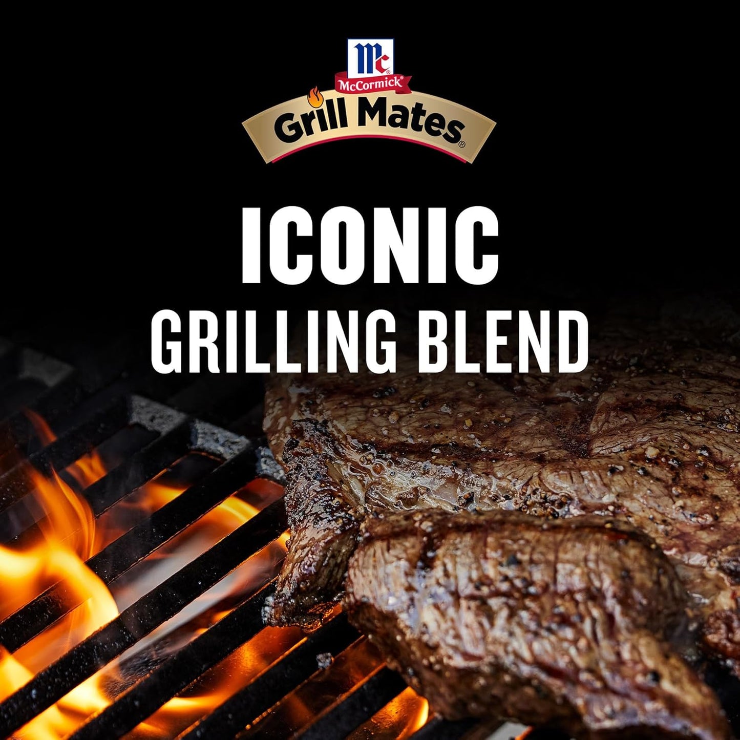 McCormick Grill Mates Lower Sodium Montreal Steak Seasoning for Health-Conscious BBQ Lovers, Kosher Certified Blend for Mindful Outdoor Cooking
