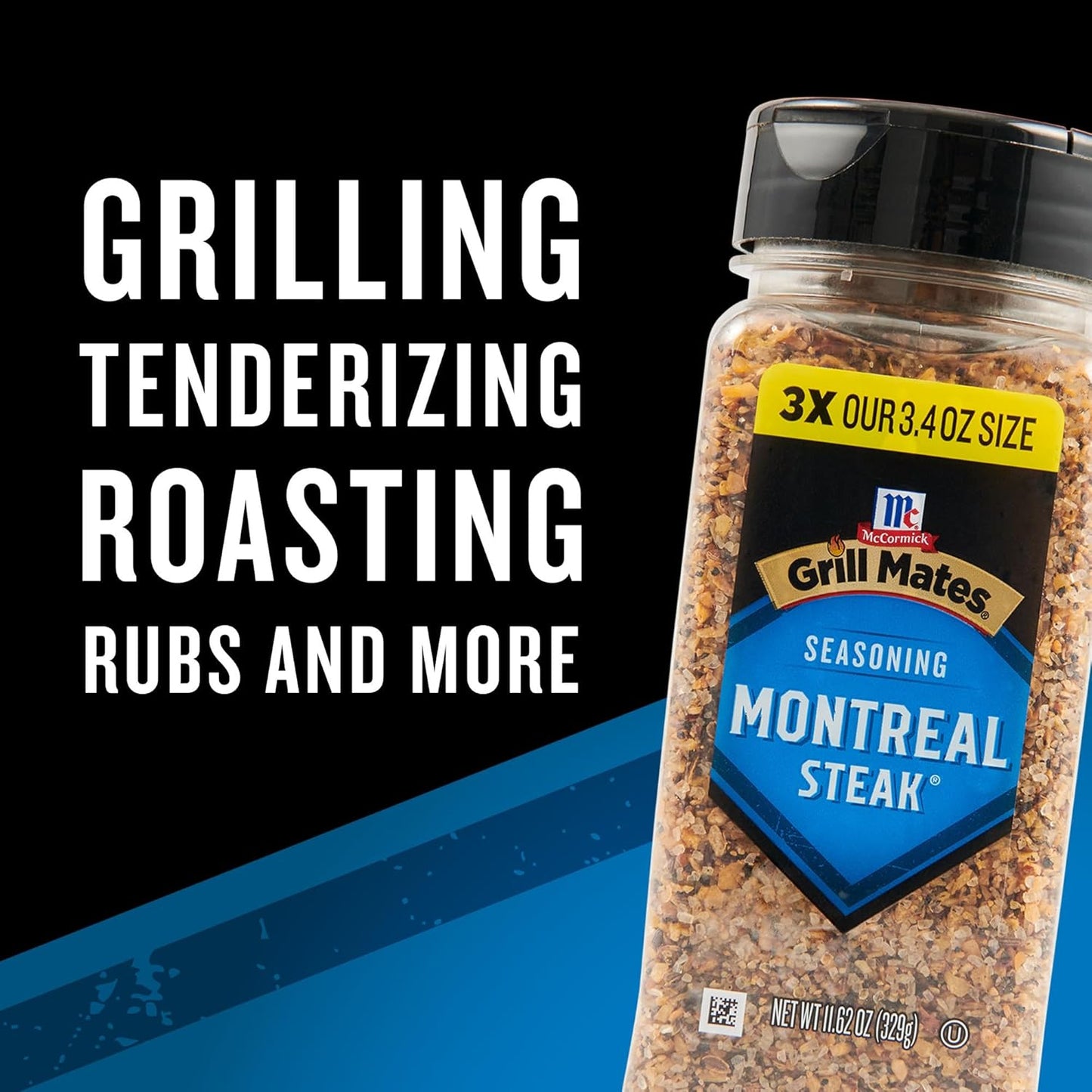 McCormick Grill Mates Montreal Steak Seasoning – Weather-Ready Shaker Bottle for Campfire Steaks and Outdoor Dining