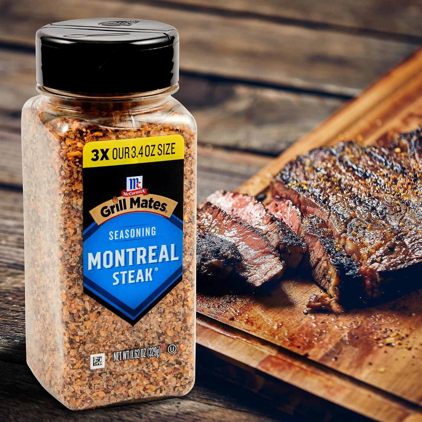 McCormick Grill Mates Montreal Steak Seasoning – Weather-Ready Shaker Bottle for Campfire Steaks and Outdoor Dining