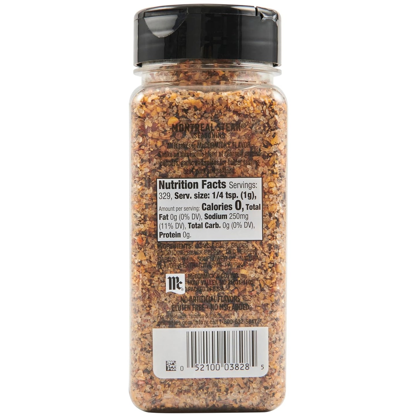 McCormick Grill Mates Montreal Steak Seasoning – Weather-Ready Shaker Bottle for Campfire Steaks and Outdoor Dining