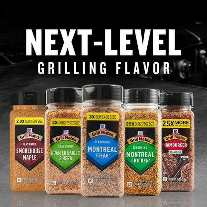 McCormick Grill Mates Montreal Steak Seasoning – Weather-Ready Shaker Bottle for Campfire Steaks and Outdoor Dining