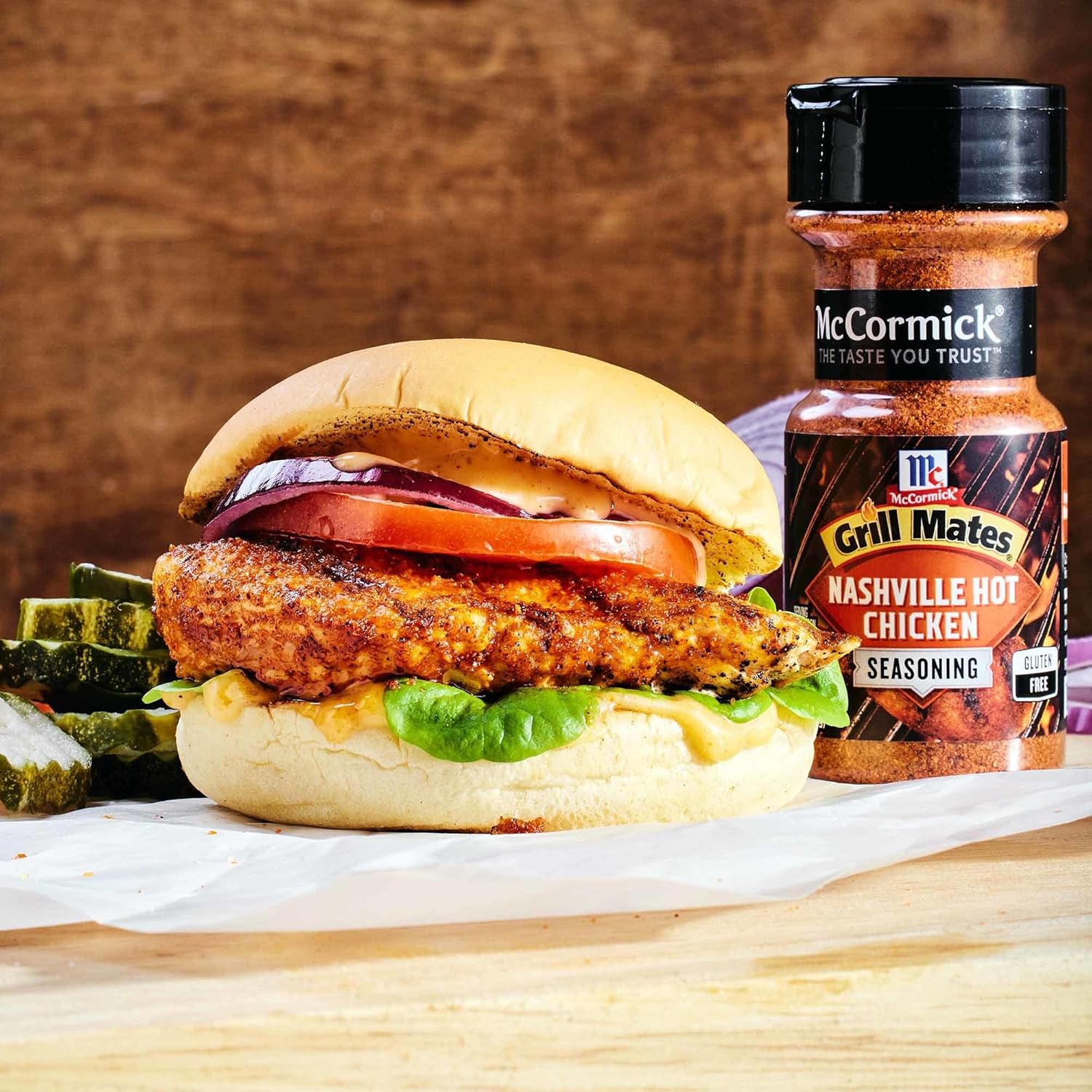 McCormick Grill Mates Nashville Hot Chicken Seasoning, 3 oz – Deck and Porch Grilling Blend for Weeknight Cookouts