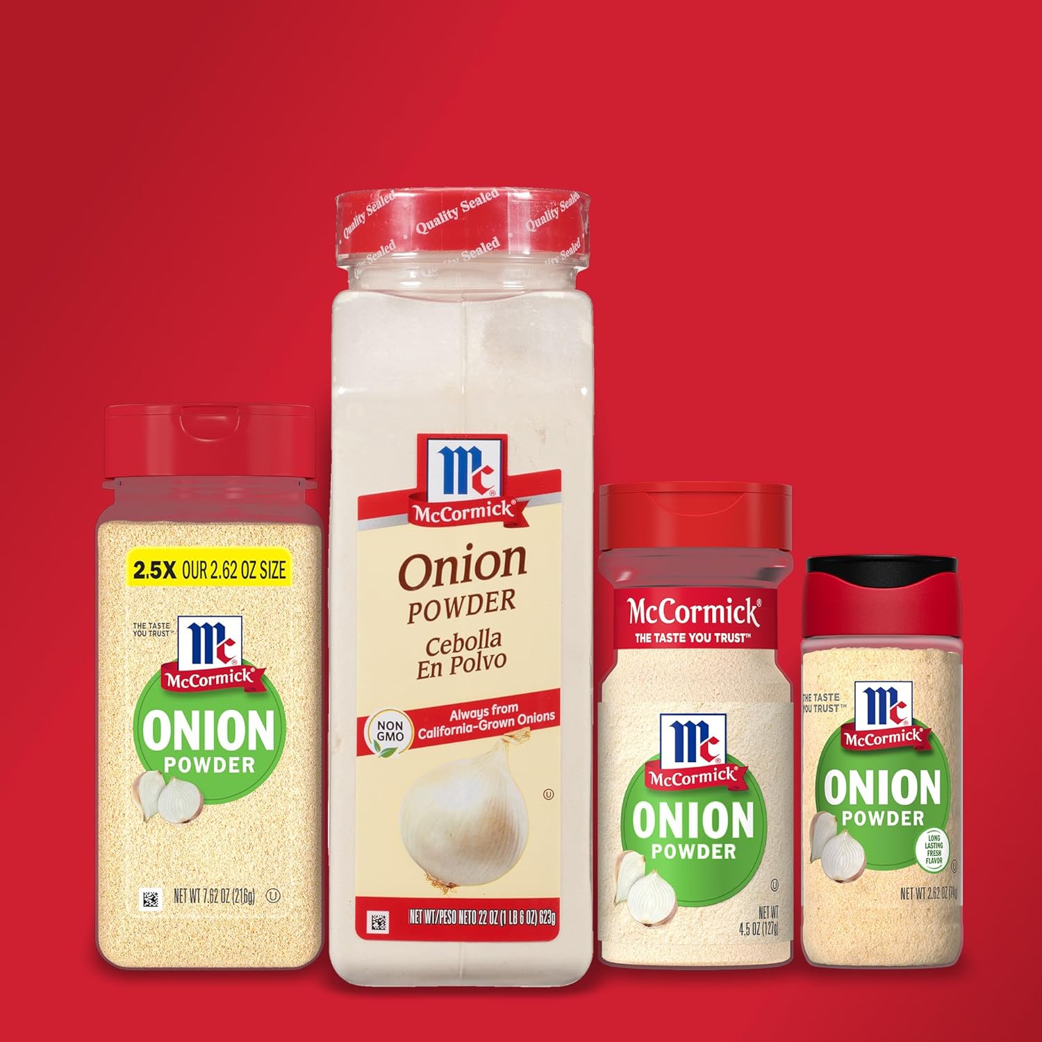 McCormick Onion Powder 7.62 oz – Spice Rub for Smoked Meats and Patio Cookouts