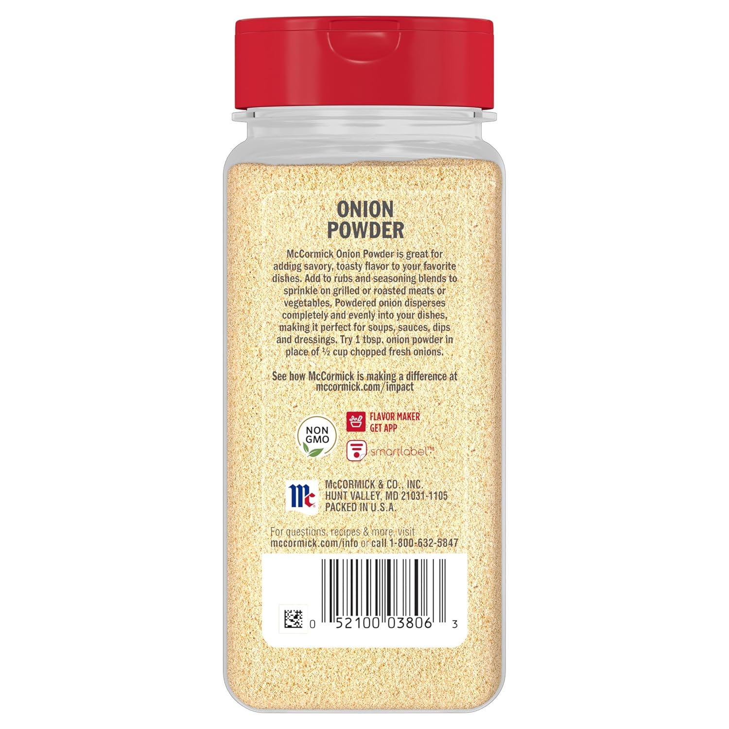 McCormick Onion Powder 7.62 oz – Spice Rub for Smoked Meats and Patio Cookouts