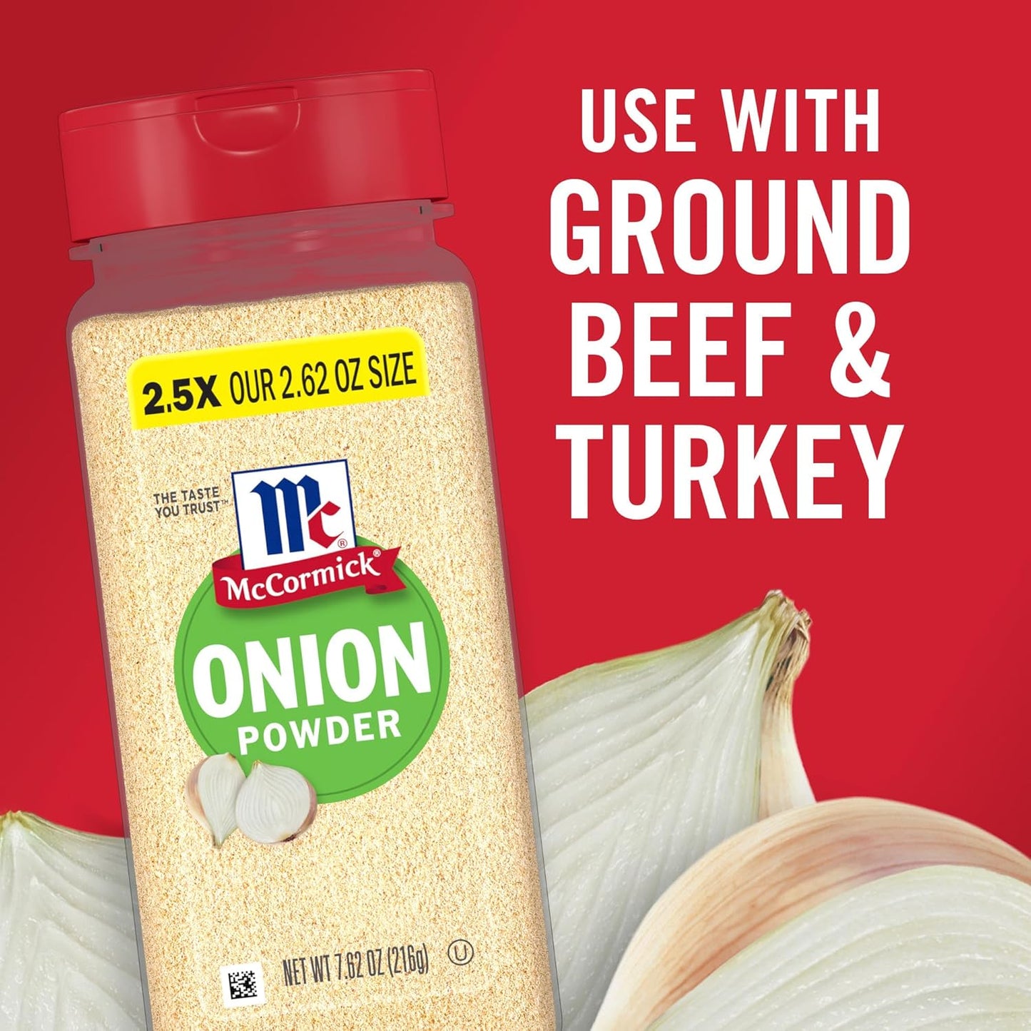 McCormick Onion Powder 7.62 oz – Spice Rub for Smoked Meats and Patio Cookouts
