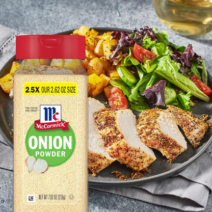 McCormick Onion Powder 7.62 oz – Spice Rub for Smoked Meats and Patio Cookouts