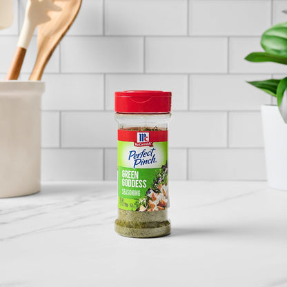 McCormick Perfect Pinch Green Goddess Seasoning – Streamlined Flip-Top Shaker for Effortless Minimalist Kitchens