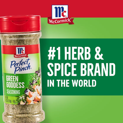 McCormick Perfect Pinch Green Goddess Seasoning – Streamlined Flip-Top Shaker for Effortless Minimalist Kitchens