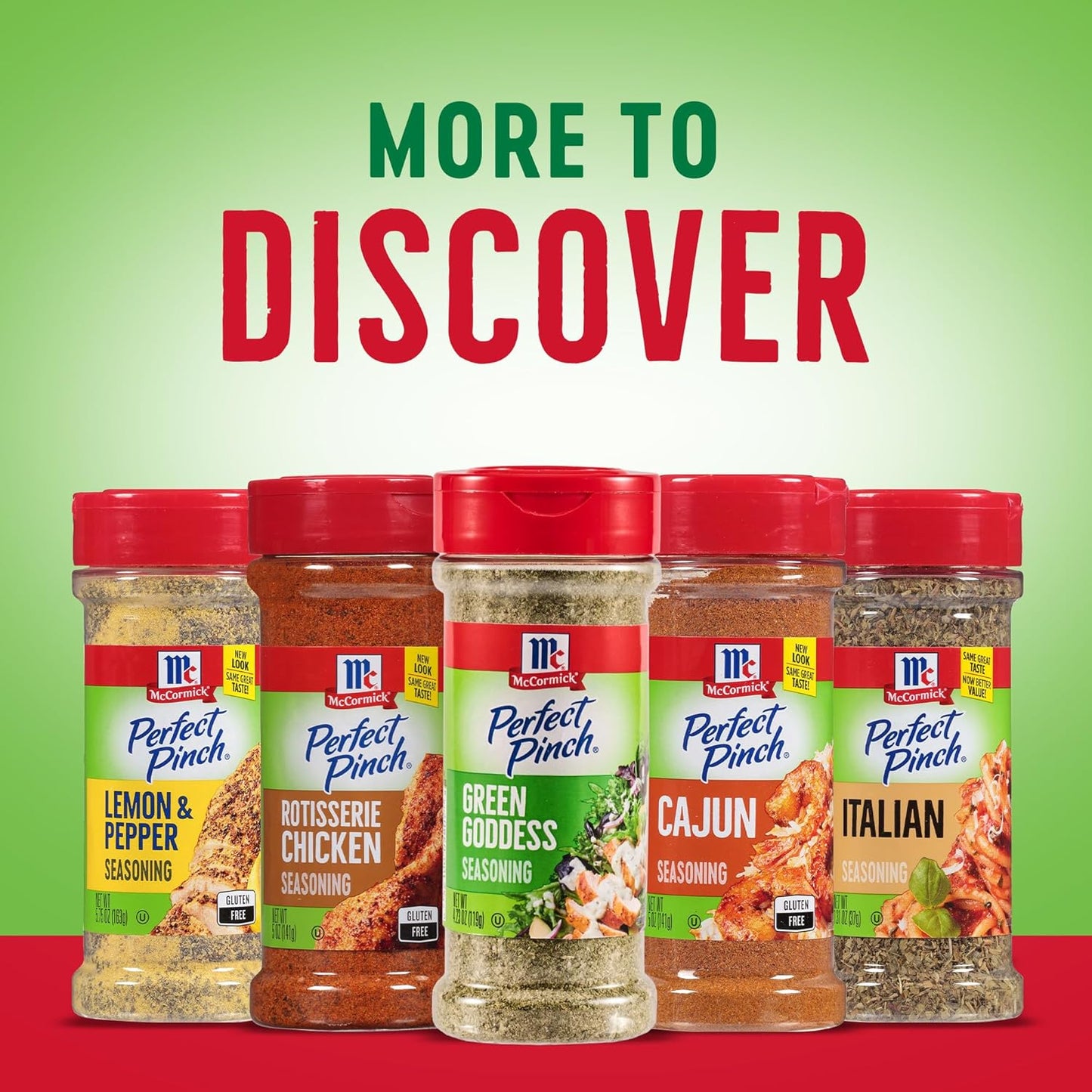 McCormick Perfect Pinch Green Goddess Seasoning – Streamlined Flip-Top Shaker for Effortless Minimalist Kitchens
