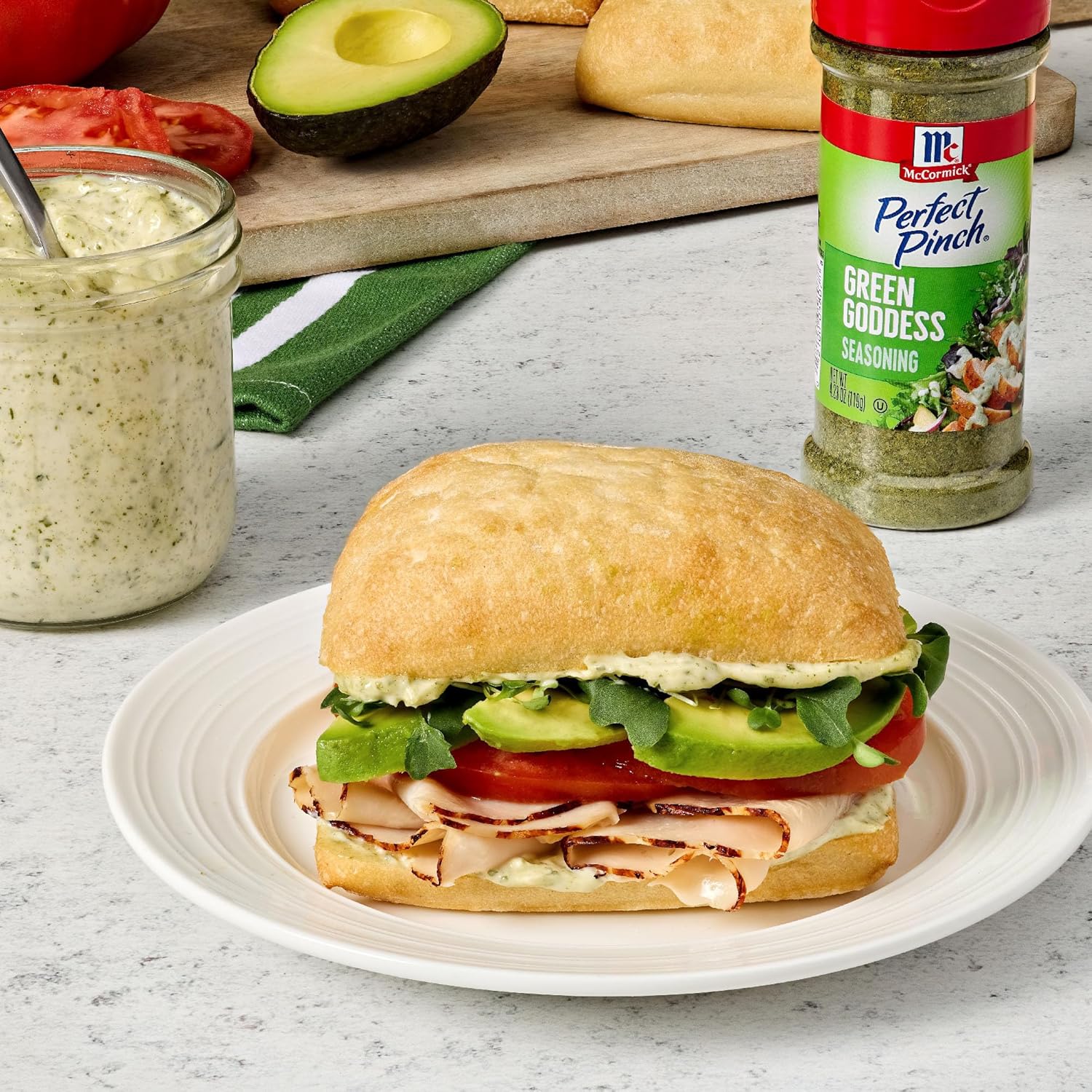 McCormick Perfect Pinch Green Goddess Seasoning – Streamlined Flip-Top Shaker for Effortless Minimalist Kitchens