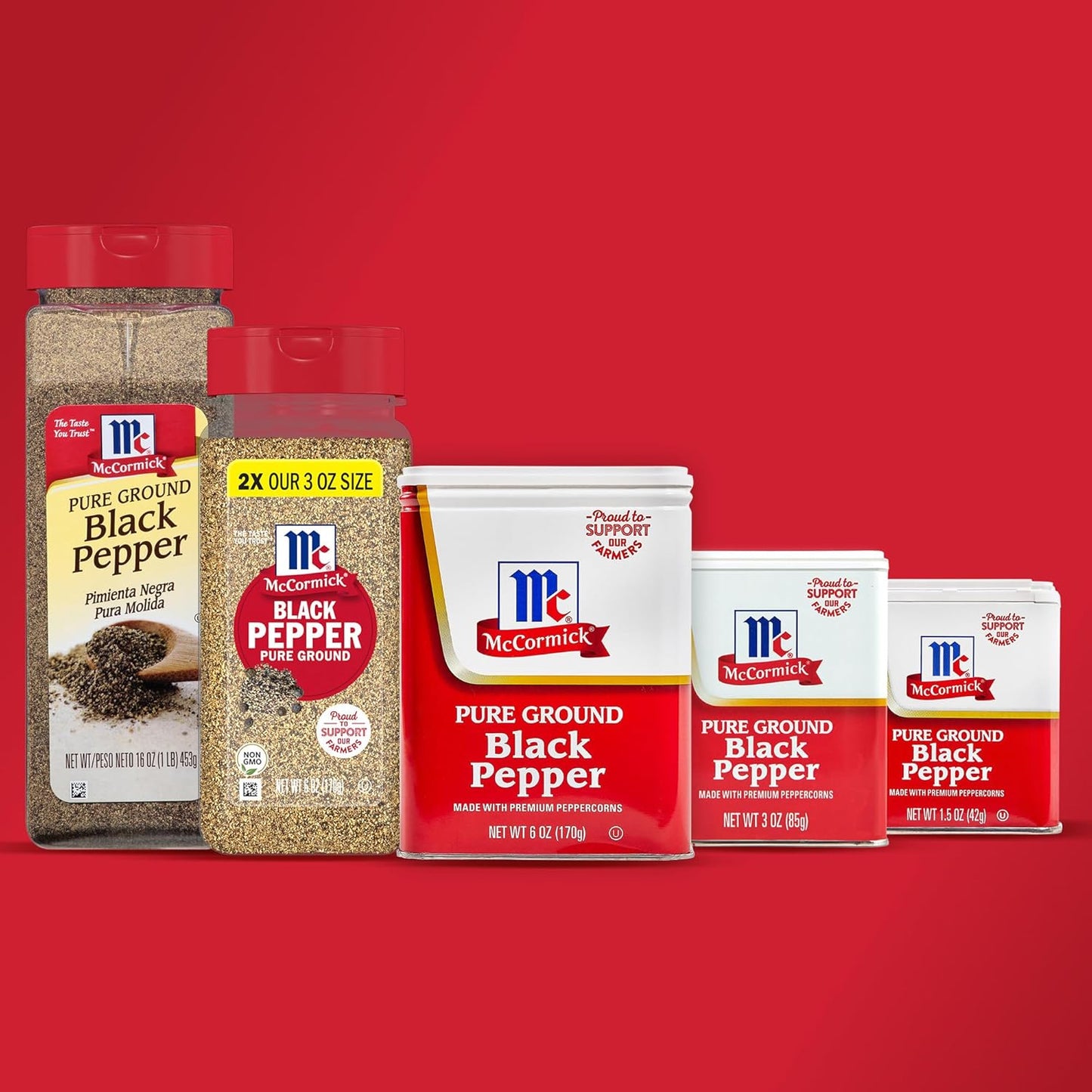 McCormick Pure Ground Black Pepper – Pure, Single-Ingredient Spice for Intentional Home Cooks
