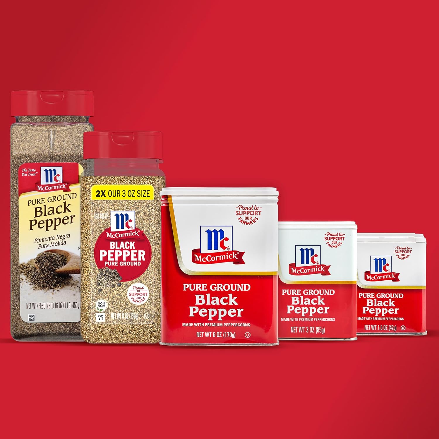 McCormick Pure Ground Black Pepper – Pure, Single-Ingredient Spice for Intentional Home Cooks