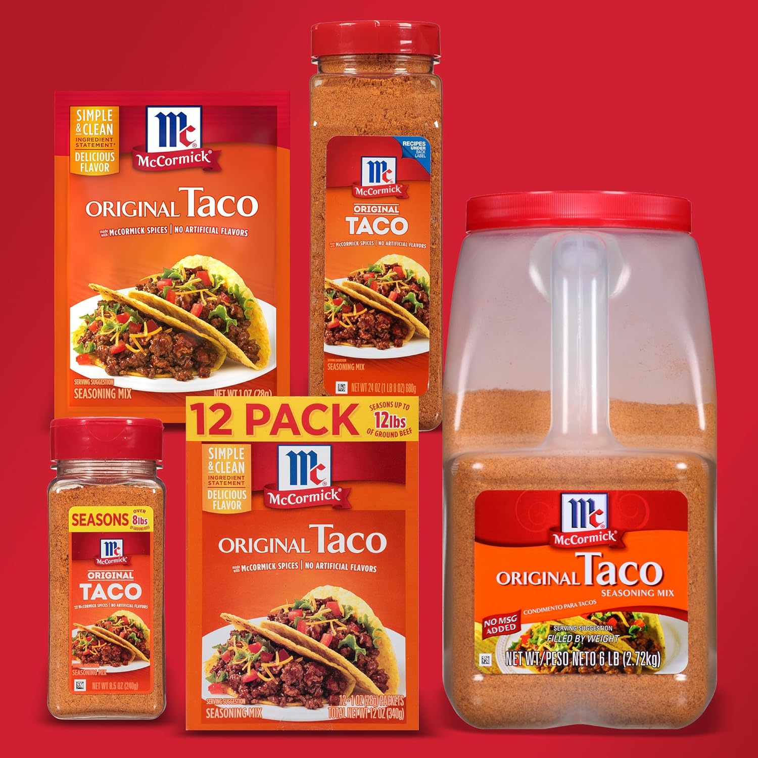 McCormick Taco Seasoning Mix – Practical Hostess Gift for Taco Night Parties, Trusted McCormick Quality