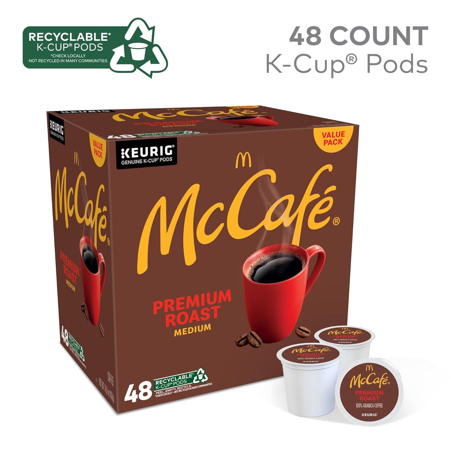 medium roast caffeinated blend made from 100% arabica beans