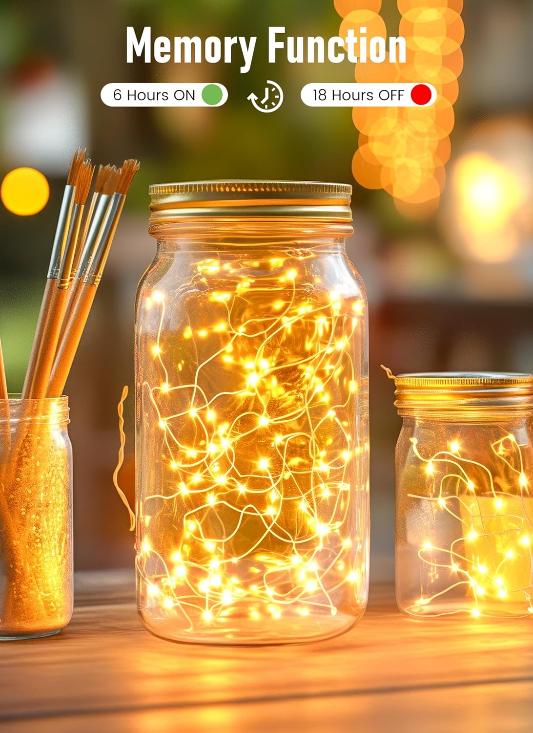 Minetom Twinkle Fairy Lights – Valentine's Day Gift for Couples, Romantic 33 ft LED String Lights for Bedroom and Date Night Ambiance