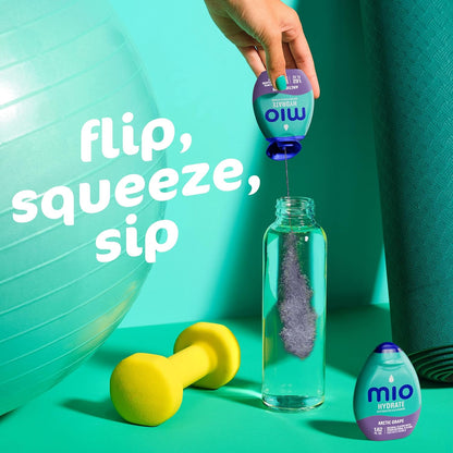 mio Hydrate Arctic Grape Liquid Drops – Pocket-Size Flavor and Electrolytes for Active Outdoor Lifestyles