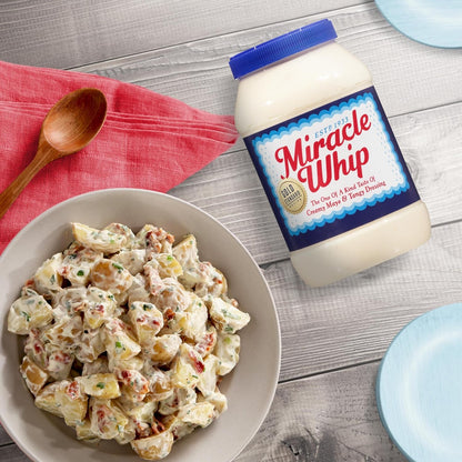 Miracle Whip Dressing 30 oz Jar – Guilt-Free Condiment for Macro-Tracking and Diet Plans