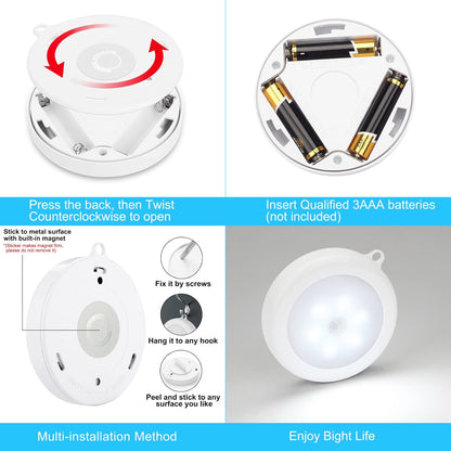Mlambert Cordless LED Motion Light Gift Set, Thoughtful Birthday Present for Elderly Parents and Grandparents