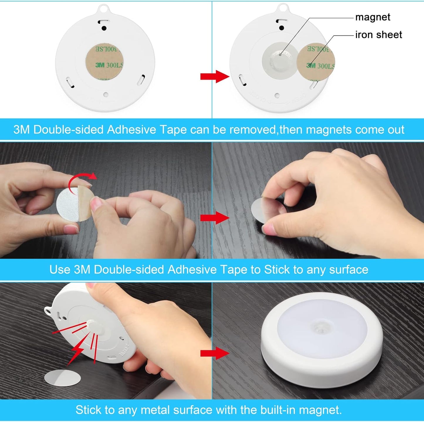 Mlambert Cordless LED Motion Light Gift Set, Thoughtful Birthday Present for Elderly Parents and Grandparents