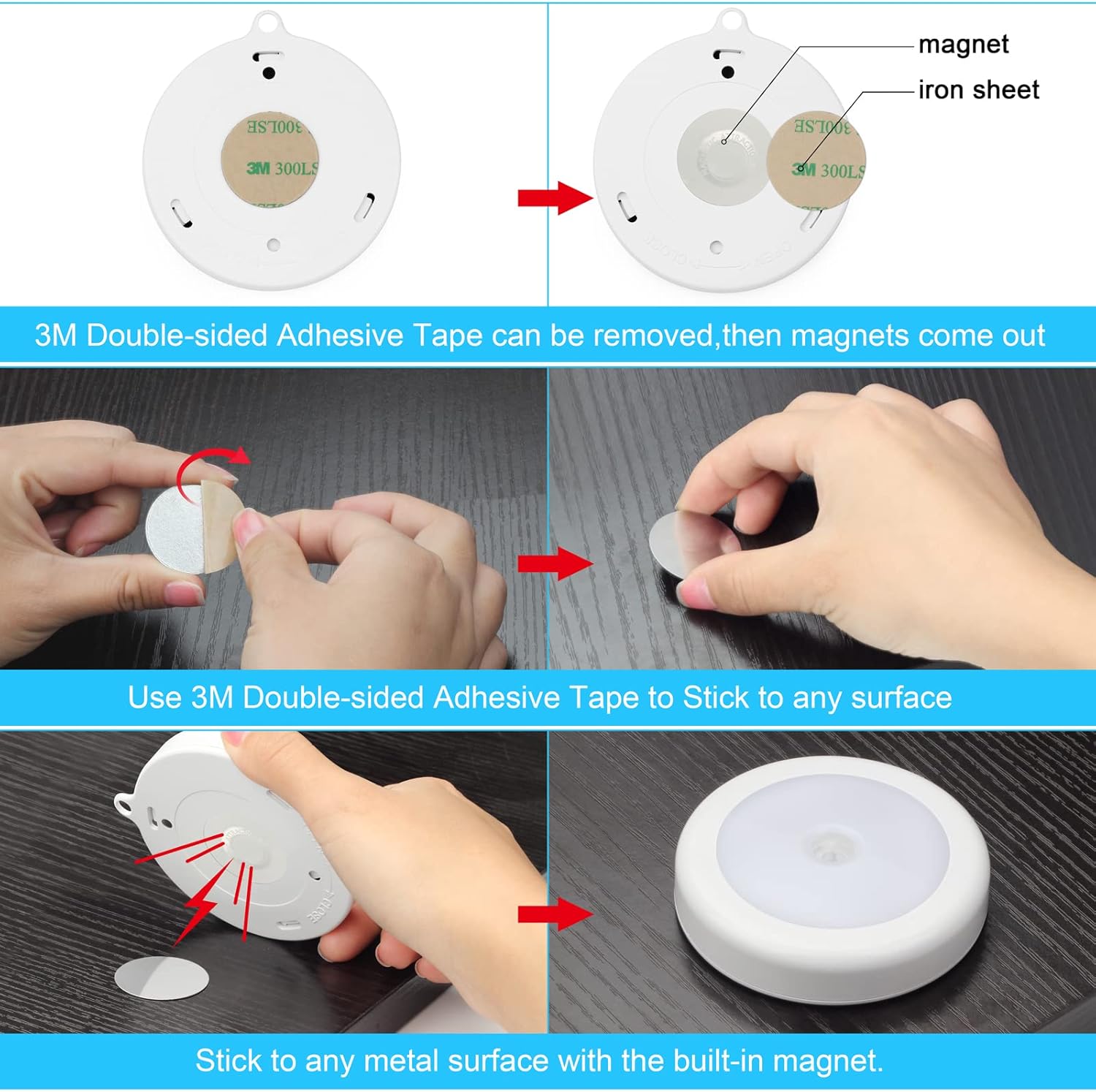 Mlambert Cordless LED Motion Light Gift Set, Thoughtful Birthday Present for Elderly Parents and Grandparents