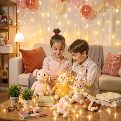 Mlambert Rechargeable Twinkle Lights Cool White – Clutter Free Ambient Lighting for Capsule Bedroom, Cordless Minimalist Design