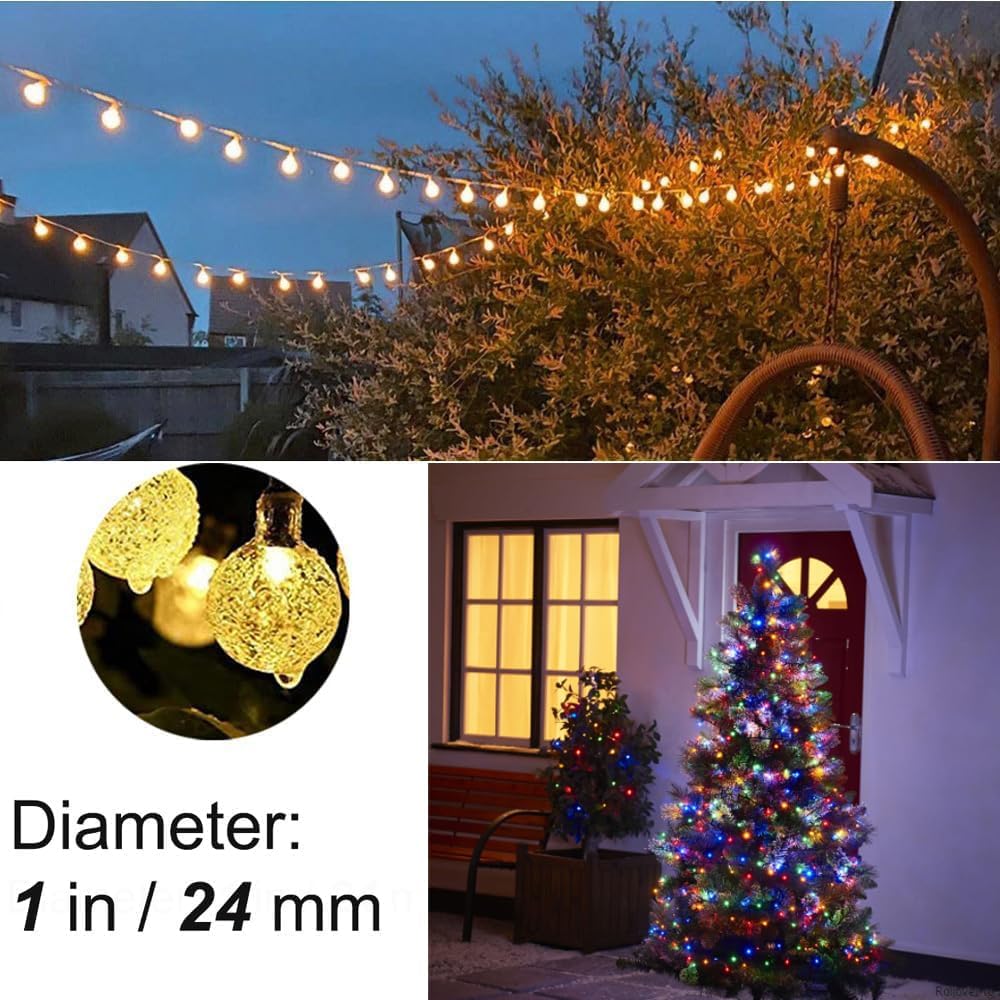 Mocalido 75 LED Globe Fairy Lights – 16 Color String Lights for Bedroom Mood Lighting and Indoor Holiday Ambiance