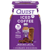 Quest Nutrition Iced Coffee Keto-Conscious Protein Beverage for Home Kitchen, 90 Calorie Low-Carb Vanilla Latte 4-Count Pack