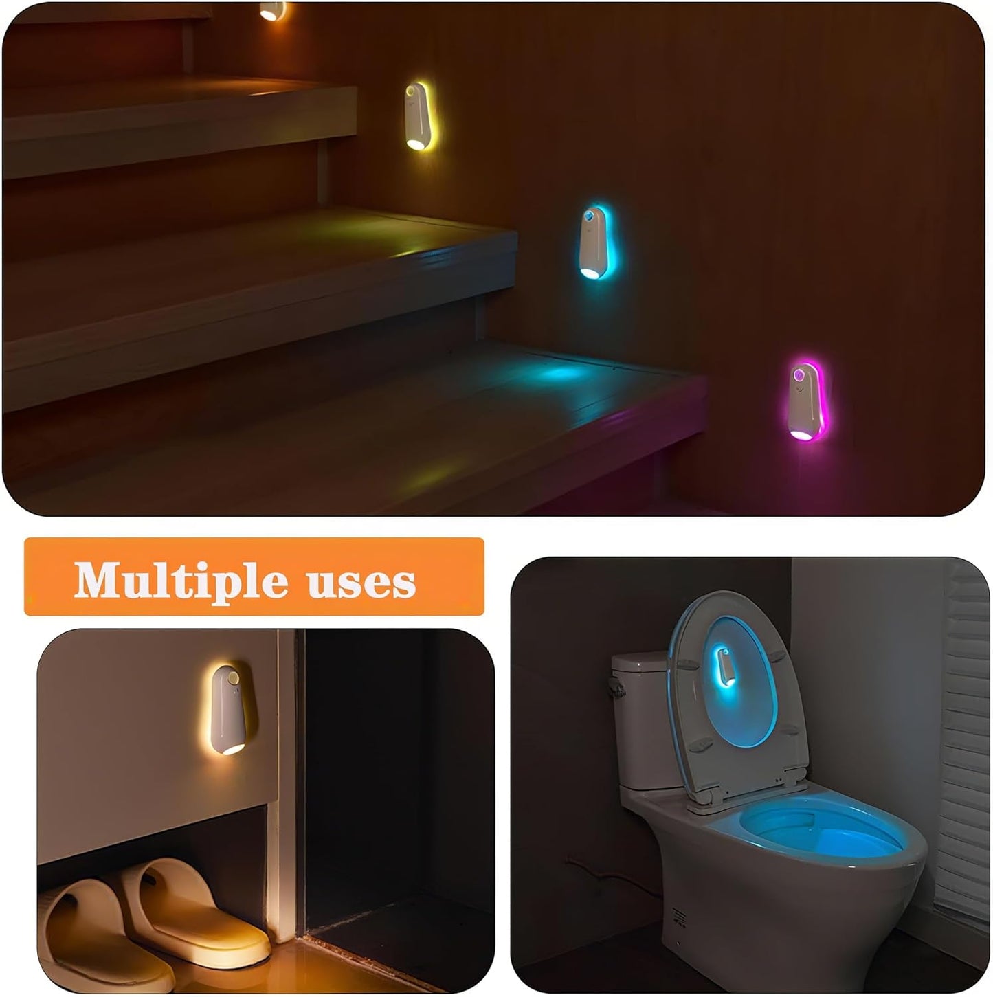 Motion Sensor Toilet Light – Unique Birthday Gift for Dad and Husband, Splash-Proof Bathroom Accessory