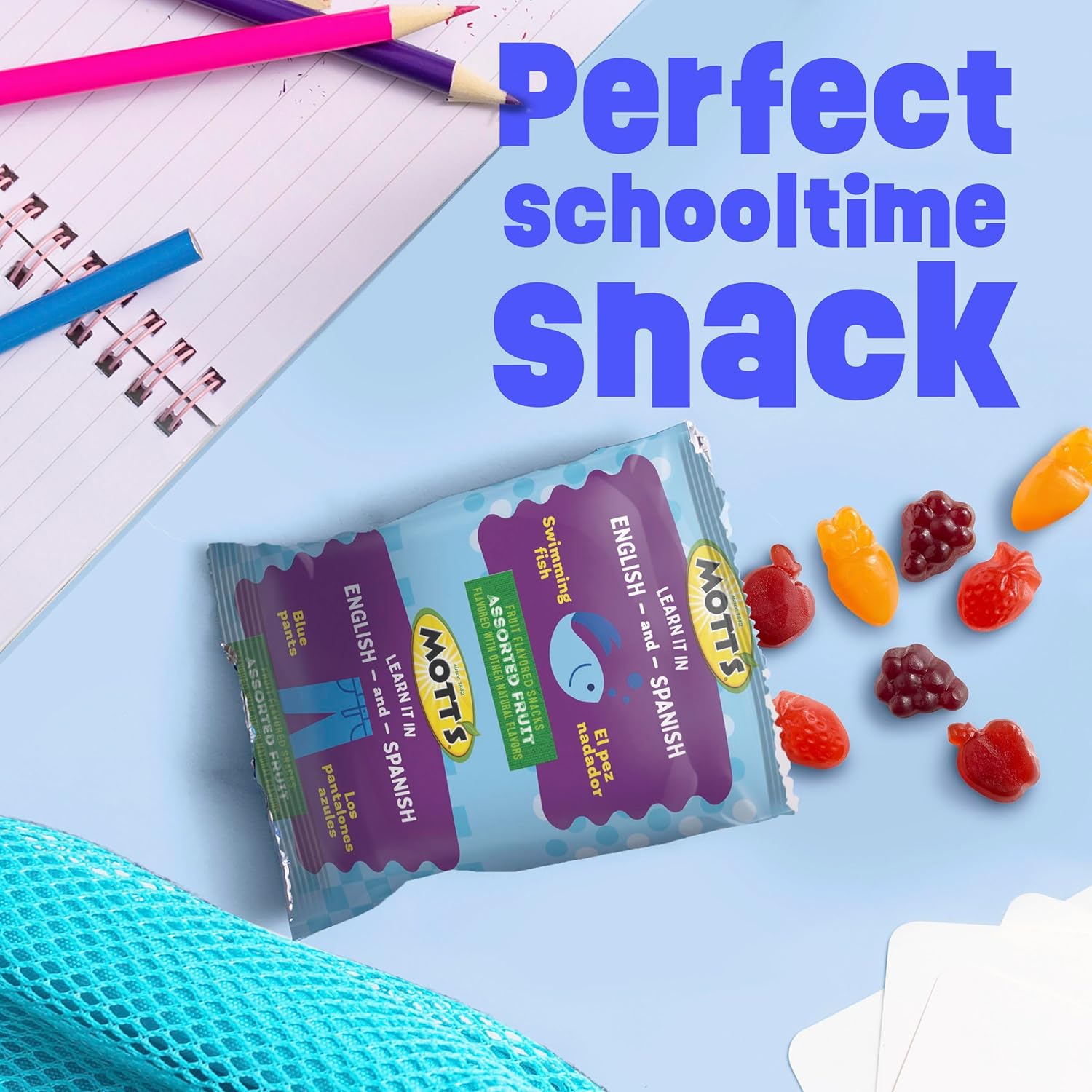 Mott's Berry Fruit Snacks for Kids Trick or Treat Night – Gluten Free Portable Pouch Snack, 32 oz Halloween Box