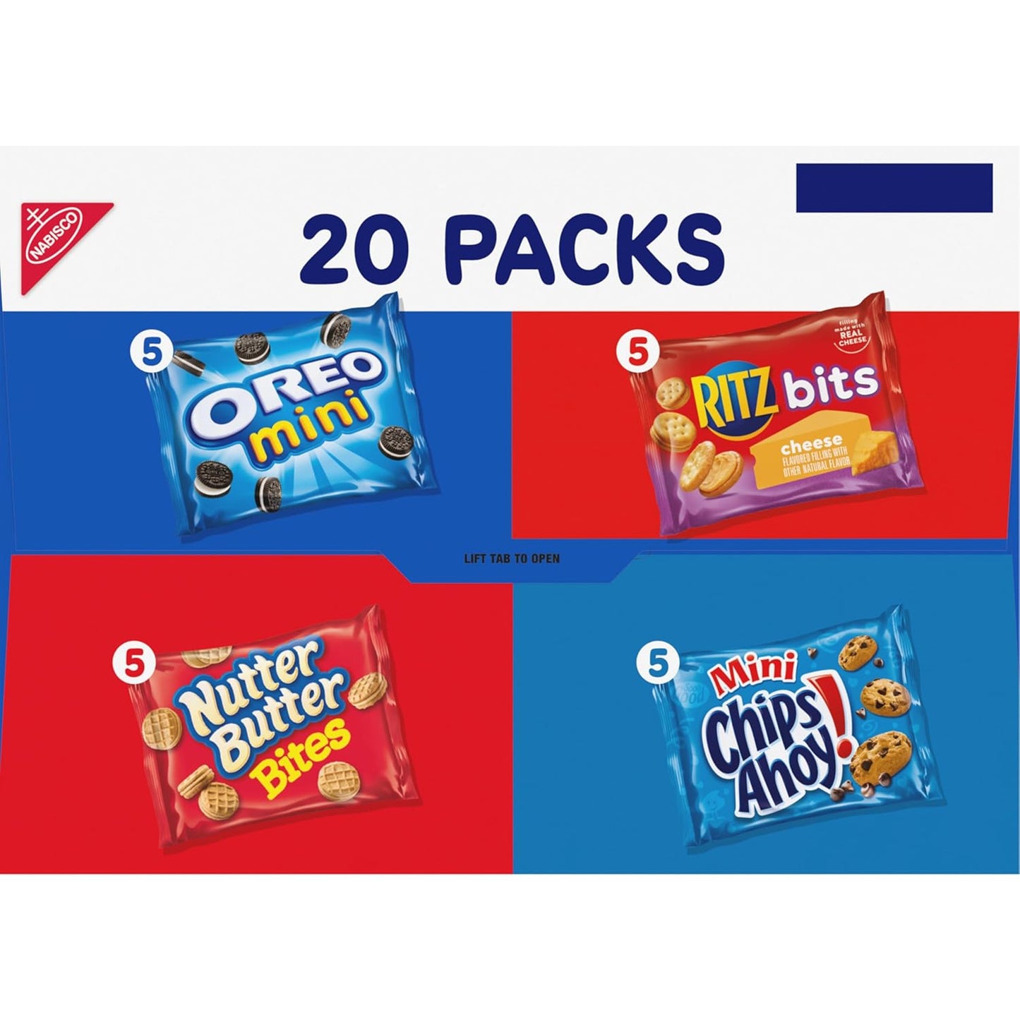 Nabisco Classic Mix Variety Pack – Sweet and Savory Kids' Snacks for Pantry, Lunchboxes, and Birthday Goody Bags