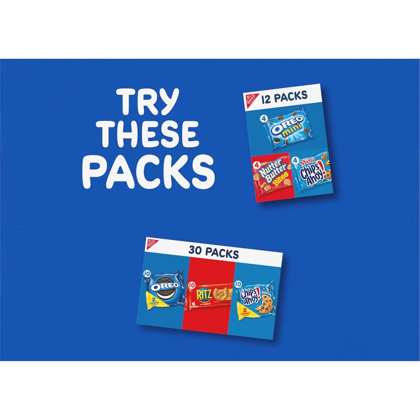 Nabisco Classic Mix Variety Pack – Sweet and Savory Kids' Snacks for Pantry, Lunchboxes, and Birthday Goody Bags