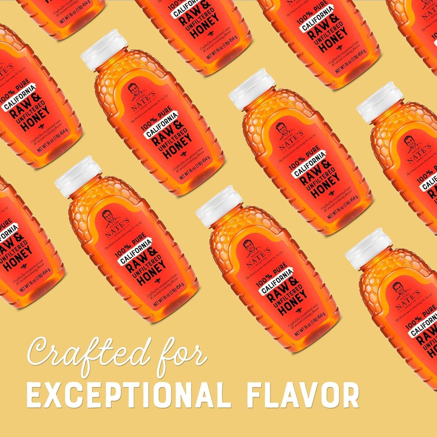 Nate's 100% Pure Honey – Single-Ingredient Sweetener for Toddler-Friendly Meals and Family Pantry