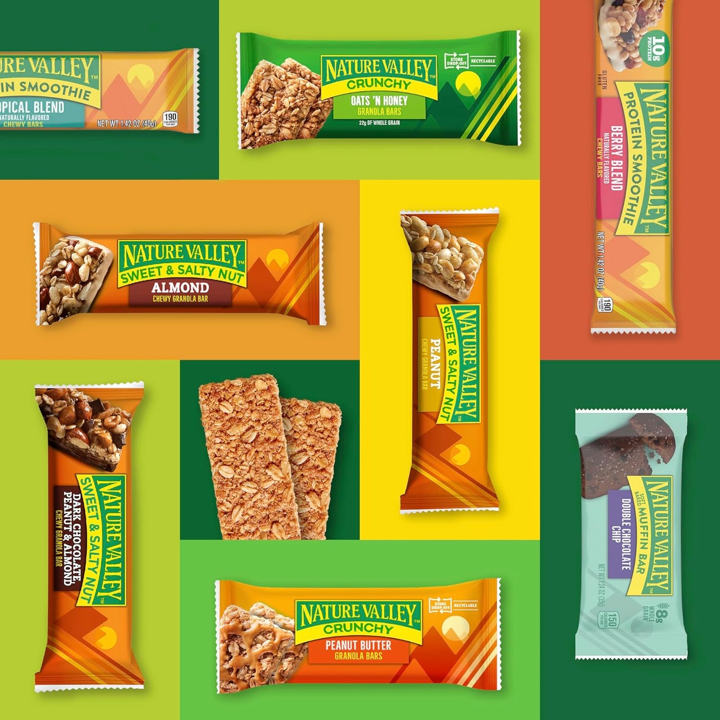 Nature Valley Chewy Berry Protein Bars – Kid Friendly Snack for Backpack and Lunchbox